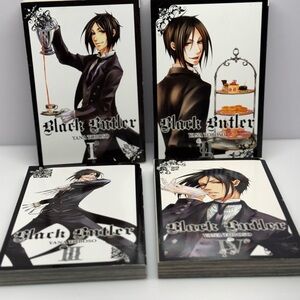 Black Butler Manga Vol 1 2 3 4  Paperback Lot of 4 Books Yana Toboso